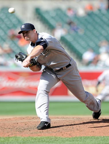 New York Yankees relief pitcher Boone Logan