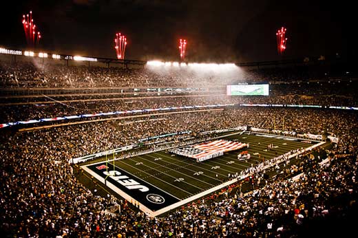 NY Jets first home game in new stadium
